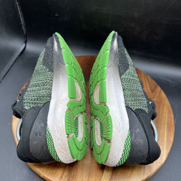 Under Armour HOVR Intake 6 Mens Size 10 Black Green Comfort Deluxe System Shoes - Picture 6 of 8